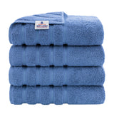 4 Piece 100% Cotton Turkish Bath Towel - 6 Set Case Pack