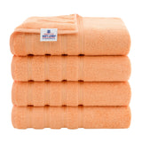 4 Piece 100% Cotton Turkish Bath Towel - 6 Set Case Pack