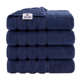 4 Piece 100% Cotton Turkish Bath Towel - 6 Set Case Pack