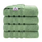 4 Piece 100% Cotton Turkish Bath Towel - 6 Set Case Pack