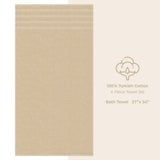 4 Piece 100% Cotton Turkish Bath Towel - 6 Set Case Pack