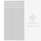 4 Piece 100% Cotton Turkish Bath Towel - 6 Set Case Pack