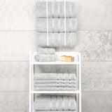4 Piece 100% Cotton Turkish Bath Towel - 6 Set Case Pack