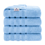 4 Piece 100% Cotton Turkish Bath Towel - 6 Set Case Pack