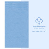 4 Piece 100% Cotton Turkish Bath Towel - 6 Set Case Pack