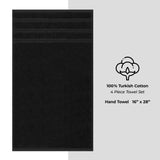 4 Piece 100% Cotton Turkish Towels, Hand Towel Set, Soft, Absorbent, Quick Dry - 28 Set Case Pack