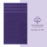 4 Piece 100% Cotton Turkish Towels, Hand Towel Set, Soft, Absorbent, Quick Dry - 28 Set Case Pack