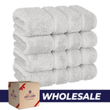 4 Piece 100% Cotton Turkish Towels, Hand Towel Set, Soft, Absorbent, Quick Dry - 28 Set Case Pack