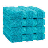 4 Piece 100% Cotton Luxury Washcloth Turkish Towel Set - 60 Set Case Pack