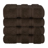 4 Piece 100% Cotton Luxury Washcloth Turkish Towel Set - 60 Set Case Pack