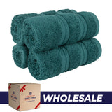 4 Piece 100% Cotton Luxury Washcloth Turkish Towel Set - 60 Set Case Pack