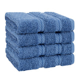 4 Piece 100% Cotton Luxury Washcloth Turkish Towel Set - 60 Set Case Pack