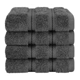 4 Piece 100% Cotton Luxury Washcloth Turkish Towel Set - 60 Set Case Pack