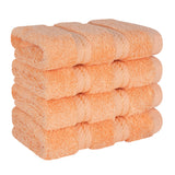 4 Piece 100% Cotton Luxury Washcloth Turkish Towel Set - 60 Set Case Pack