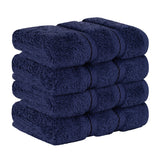 4 Piece 100% Cotton Luxury Washcloth Turkish Towel Set - 60 Set Case Pack