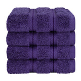 4 Piece 100% Cotton Luxury Washcloth Turkish Towel Set - 60 Set Case Pack