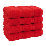 4 Piece 100% Cotton Luxury Washcloth Turkish Towel Set - 60 Set Case Pack
