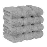 4 Piece 100% Cotton Luxury Washcloth Turkish Towel Set - 60 Set Case Pack