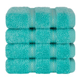 4 Piece 100% Cotton Luxury Washcloth Turkish Towel Set - 60 Set Case Pack