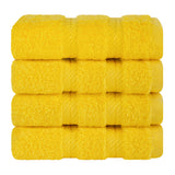 4 Piece 100% Cotton Luxury Washcloth Turkish Towel Set - 60 Set Case Pack