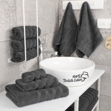 6 Piece 100% Cotton Turkish Bulk Bath Towels - Wholesale Premium Towel Sets - 10 Set Case Pack