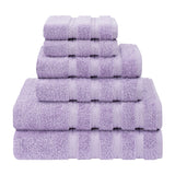6 Piece 100% Cotton Turkish Bulk Bath Towels - Wholesale Premium Towel Sets - 10 Set Case Pack