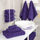 6 Piece 100% Cotton Turkish Bulk Bath Towels - Wholesale Premium Towel Sets - 10 Set Case Pack