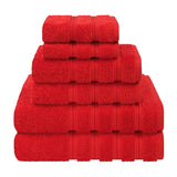 6 Piece 100% Cotton Turkish Bulk Bath Towels - Wholesale Premium Towel Sets - 10 Set Case Pack