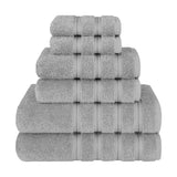 6 Piece 100% Cotton Turkish Bulk Bath Towels - Wholesale Premium Towel Sets - 10 Set Case Pack