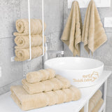 6 Piece 100% Cotton Turkish Bulk Bath Towels - Wholesale Premium Towel Sets - 10 Set Case Pack