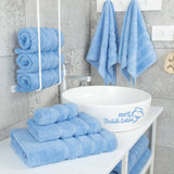 6 Piece 100% Cotton Turkish Bulk Bath Towels - Wholesale Premium Towel Sets - 10 Set Case Pack