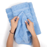 6 Piece 100% Cotton Turkish Bulk Bath Towels - Wholesale Premium Towel Sets - 10 Set Case Pack
