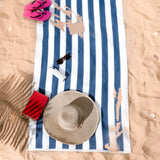 Cabana Striped Oversized Premium Cotton Beach Towel 30x60" - 32 Set Case Pack