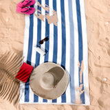 Cabana Striped Oversized Premium Cotton Beach Towel 30x60" - 32 Set Case Pack