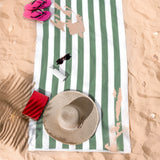 Cabana Striped Oversized Premium Cotton Beach Towel 30x60" - 32 Set Case Pack