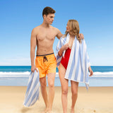 Cabana Striped Oversized Premium Cotton Beach Towel 30x60" - 32 Set Case Pack