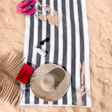 Cabana Striped Premium Beach Towels, Premium Cotton, 30x60 Inches, Soft, Absorbent, Sand Free Swim Towels