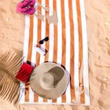 Cabana Striped Premium Beach Towels, Premium Cotton, 30x60 Inches, Soft, Absorbent, Sand Free Swim Towels