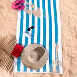 Cabana Striped Premium Beach Towels, Premium Cotton, 30x60 Inches, Soft, Absorbent, Sand Free Swim Towels