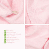 American Soft Linen 100% Cotton Hair Drying Towels for Women, 2 Pack Head Towel Cap - 75 Set Case Pack