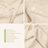 American Soft Linen 100% Cotton Hair Drying Towels for Women, 2 Pack Head Towel Cap - 75 Set Case Pack