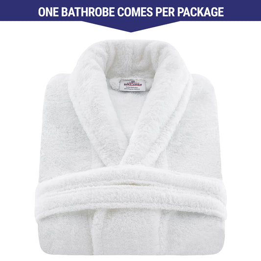 American Soft Linen Super Soft, Absorbent and Fluffy, Unisex Fleece Bathrobe