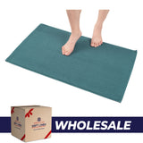 American Soft Linen 100% Cotton Bath Mat Rugs, 20x34 inches with Silicone Backing, Soft Absorbent Grip-Enhanced Bath Mats for Bathroom - 35 Set Case Pack