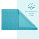 American Soft Linen 100% Cotton Bath Mat Rugs, 20x34 inches with Silicone Backing, Soft Absorbent Grip-Enhanced Bath Mats for Bathroom - 35 Set Case Pack