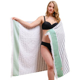 4 Packed Terry Peshtemal and Beach Towel, Mediterranean Collection, 35" x 60",  Modern & Traditional Turkish Towels - 11 Set Case Pack
