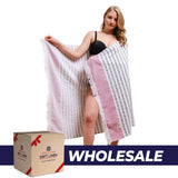 Mediterranean 100% Cotton Turkish Peshtemals, 35" x 60",  Modern & Traditional Turkish Towels - 44 Set Case Pack