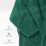 American Soft Linen Luxury Men’s Fleece Bathrobe – Ultra Soft, Warm & Lightweight Plush Robe