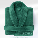 American Soft Linen Luxury Men’s Fleece Bathrobe – Ultra Soft, Warm & Lightweight Plush Robe