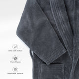 American Soft Linen Luxury Women’s Fleece Bathrobe – Ultra Soft, Warm & Lightweight Plush Robe