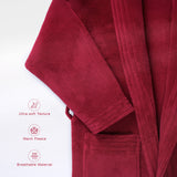 American Soft Linen Luxury Women’s Fleece Bathrobe – Ultra Soft, Warm & Lightweight Plush Robe